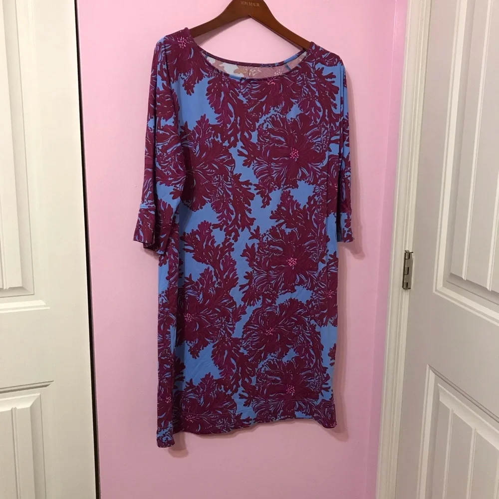 Lilly Pulitzer Braedyn Dress Abaco Blue Feels Like A Shellebrity Chilly Lilly L